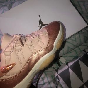 Rose Gold Jordan 11s